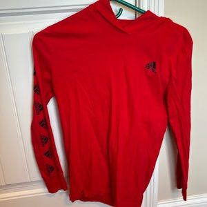 Kids adidas long sleeve tee with hood